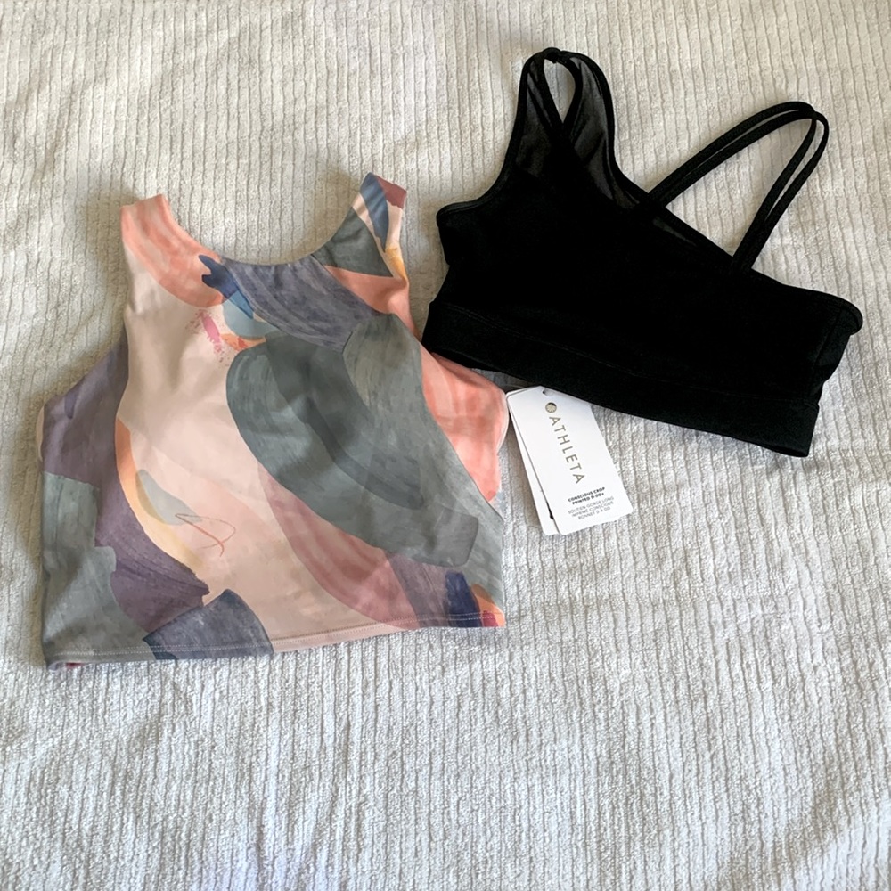 Athleta Multicolor and Black Tank Tops